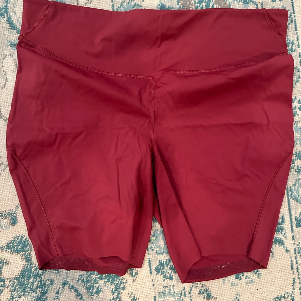 lululemon athletica Deep Red Bike Shorts